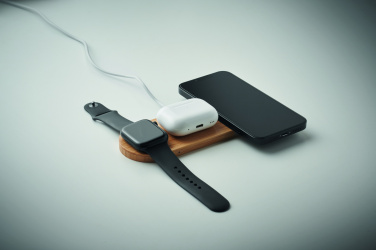 Logo trade corporate gifts image of: 3 in 1 15W wireless charger