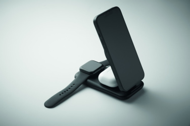 Logo trade promotional merchandise photo of: 3 in 1 wireless charger 15W