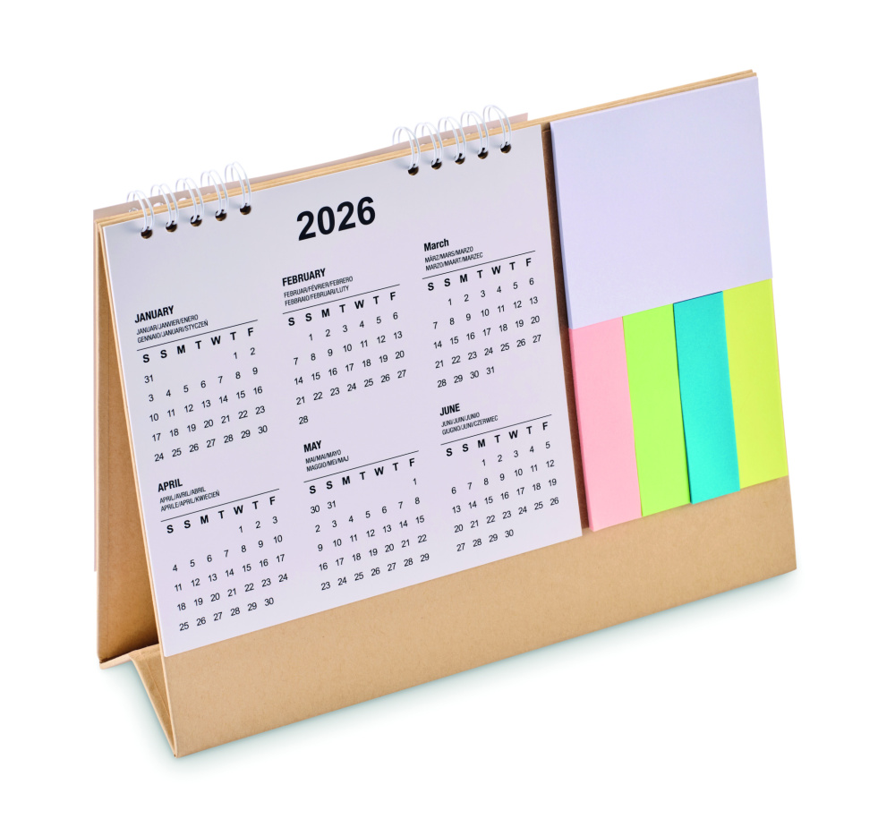 Logotrade promotional products photo of: Desk calendar with memo pad