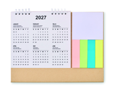 Logotrade advertising product image of: Desk calendar with memo pad
