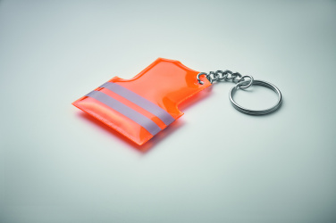 Logotrade promotional merchandise picture of: Key ring with reflecting vest Jekabpils