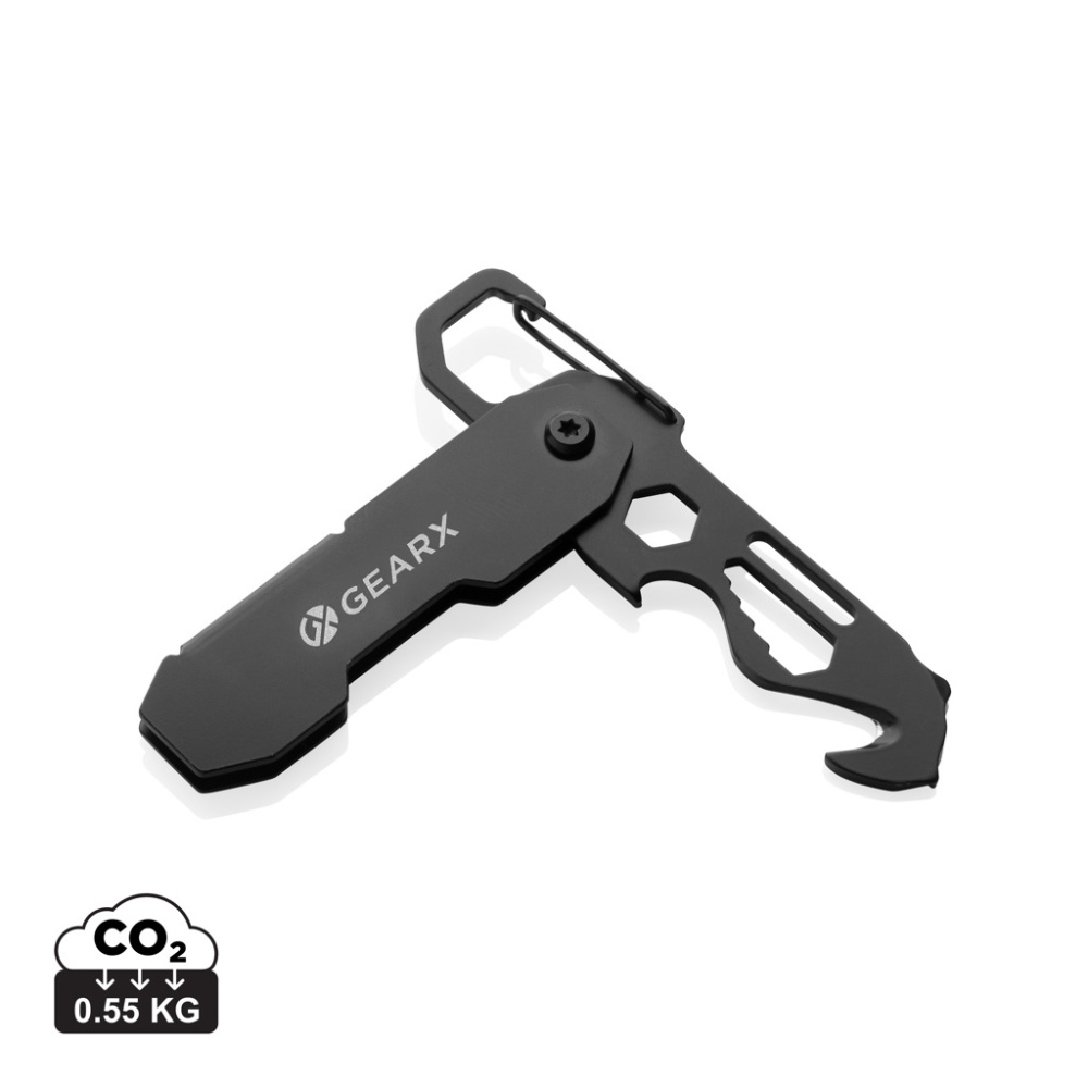 Logotrade promotional items photo of: Gear X foldable EDC tool with carabiner and parcel cutter