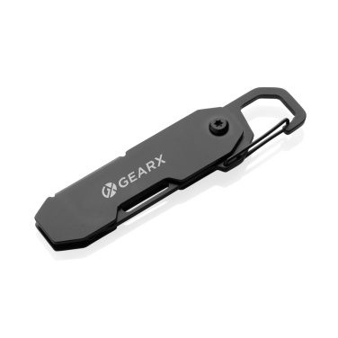 Logo trade promotional items image of: Gear X foldable EDC tool with carabiner and parcel cutter