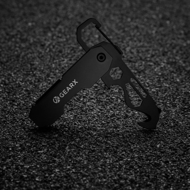Logo trade promotional items picture of: Gear X foldable EDC tool with carabiner and parcel cutter