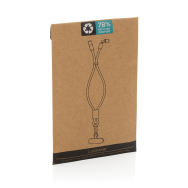 Logo trade promotional products picture of: LoopAmp RCS RPET adjustable phone wrist strap 60W cable