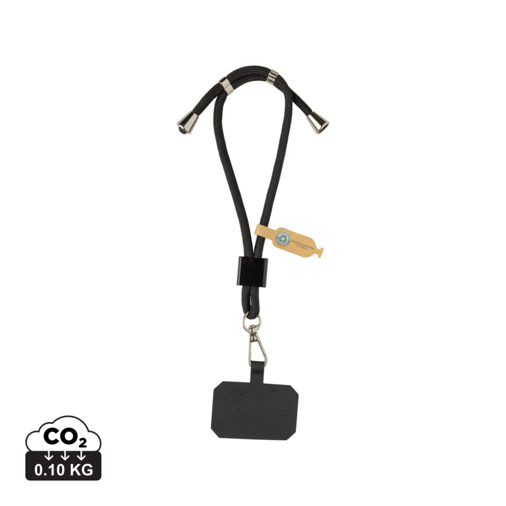 Logotrade promotional gift picture of: CarryLoop RCS recycled PET adjustable phone holder wristlet
