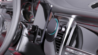 Logotrade business gift image of: PowerCruze RCS rplastic 15W magnetic charging car holder