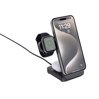 Logotrade promotional gifts photo of: Urban Vitamin Arcadia RCS rplastic 15W 3in1 magnetic charger