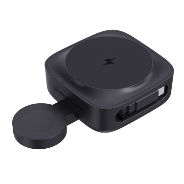 Logotrade promotional item picture of: Urban Vitamin Goleta 2-in-1 15W magnetic wireless charger