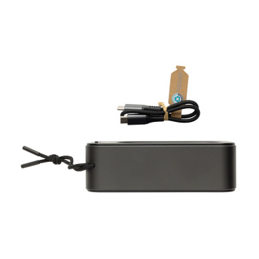 Logotrade corporate gift image of: Swiss Peak RCS recycled aluminium 10W bass speaker