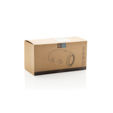 Logo trade promotional merchandise photo of: Prisma RCS recycled plastic IPX 4 waterpoof 16W speaker