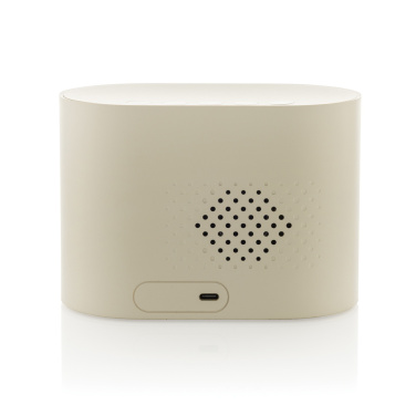 Logotrade corporate gift picture of: LumaRise RCS reycled plastic white noise alarm clock