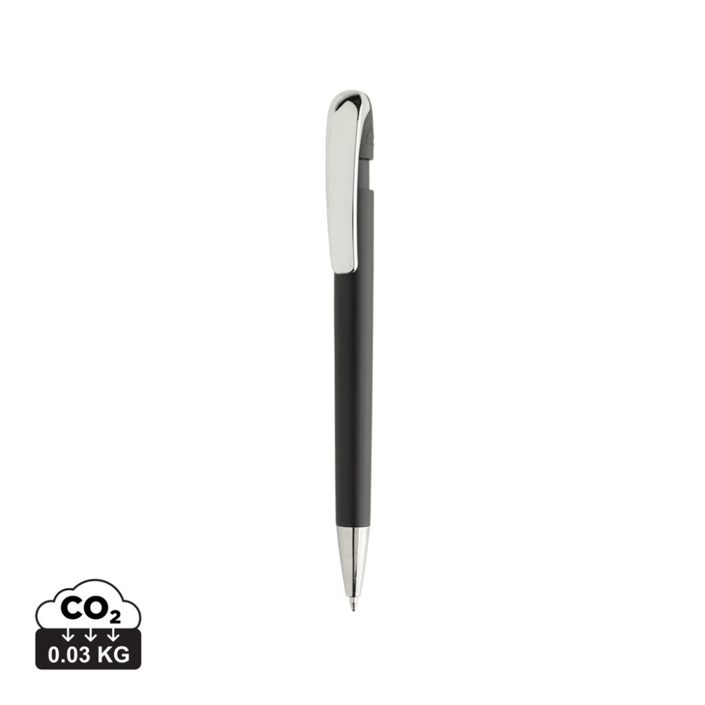 Logotrade advertising product picture of: Glide GRS certified R-ABS Metal Clip Pen