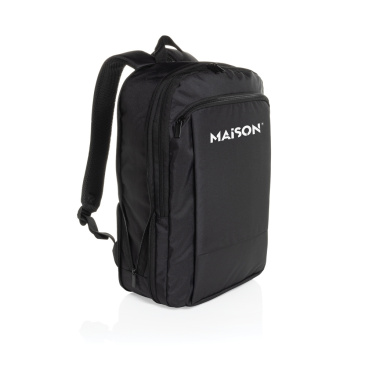 Logo trade promotional products image of: Flexpack Aware™ RPET Expandable Slim 15.6" Laptop Backpack