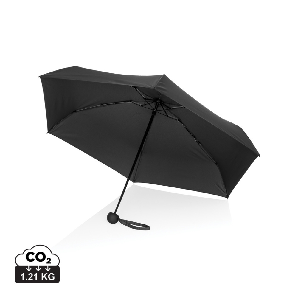 Logotrade corporate gift picture of: 19.5" Aware™ RPET super mini manual 190T Pongee umbrella