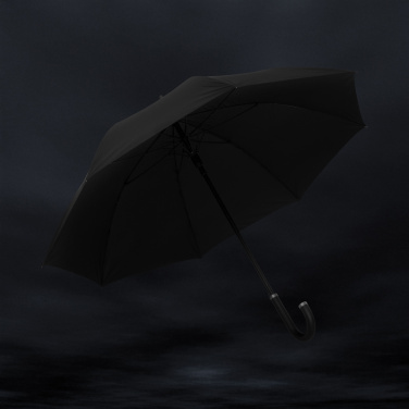 Logotrade advertising products photo of: Swiss Peak Vero Aware™ RPET 25” umbrella w luxe handle
