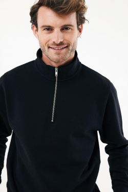 Logo trade business gift photo of: IQONIQ Elgon recycled cotton quarter zip sweater