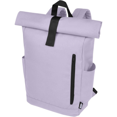 Logo trade advertising products image of: Byron 15.6" GRS RPET roll-top backpack 18L