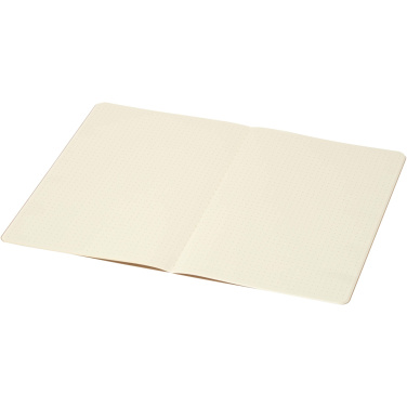 Logo trade promotional merchandise photo of: Slyk A5 kraft cahier notebook with dotted pages