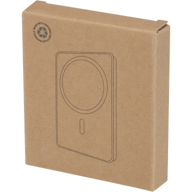 Logotrade promotional giveaways photo of: Acrab 5000 mAh 15W magnetic wireless power bank with 20W PD - made from recycled plastic