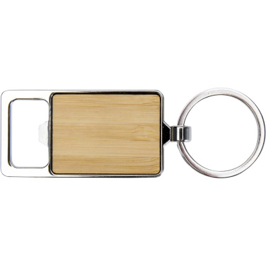 Logotrade corporate gifts photo of: Snapper bamboo keychain with bottle opener