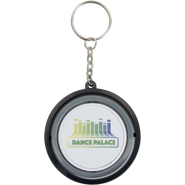 Logo trade promotional merchandise photo of: Spinx recycled plastic gyroscope fidget keychain