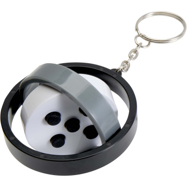 Logotrade promotional gift image of: Spinx recycled plastic gyroscope fidget keychain