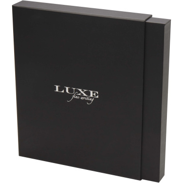 Logo trade promotional merchandise photo of: Legato Elegance A5 hard cover notebook and rollerball pen set
