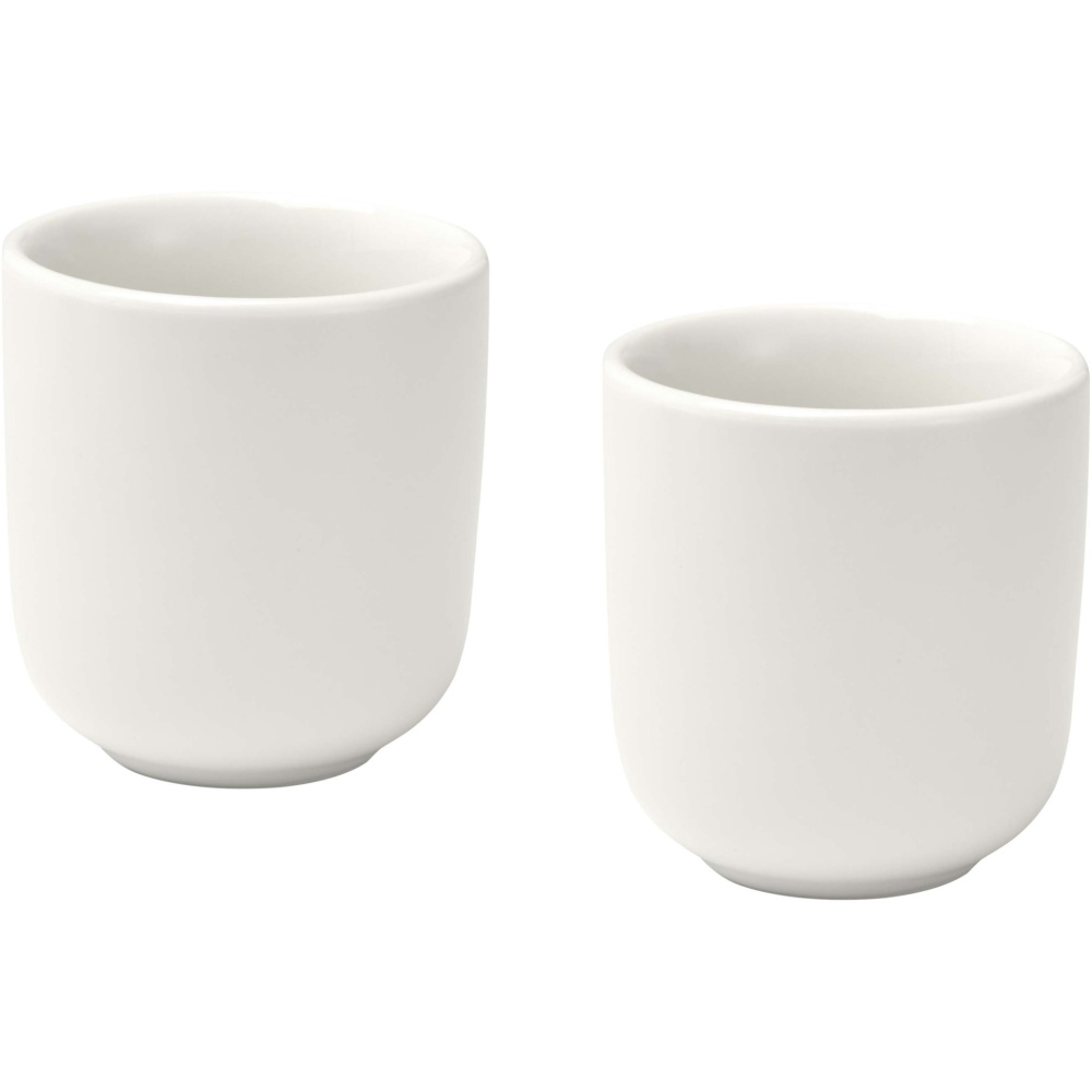 Logotrade promotional item picture of: Male 90 ml ceramic espresso cups - set of 2