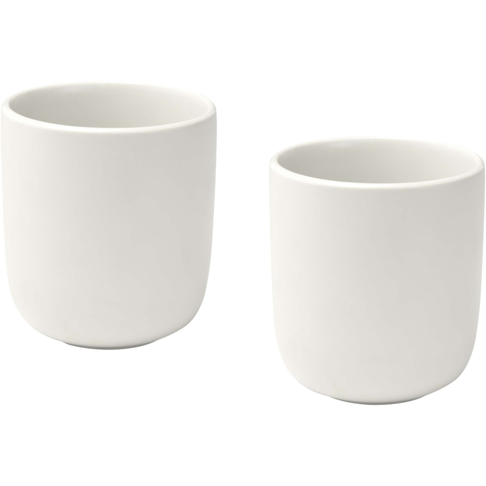 Logo trade promotional merchandise photo of: Male 200 ml ceramic cups - set of 2