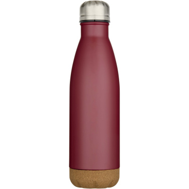 Logo trade corporate gifts picture of: Cove 500 ml double wall vacuum insulated stainless steel water bottle with cork details