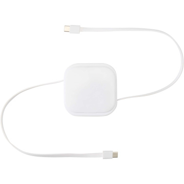 Logo trade business gift photo of: Gloas 5-in-1 recycled retractable data sync and 100W fast charge cable with smartphone tool kit