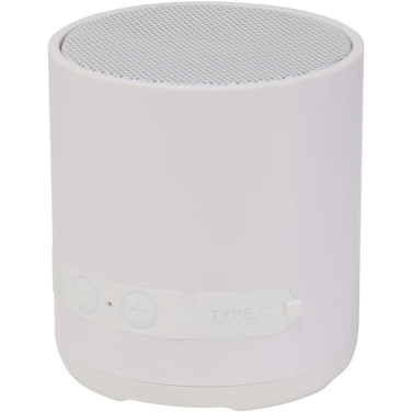 Logo trade promotional merchandise image of: Hunor 3W recycled plastic wireless speaker