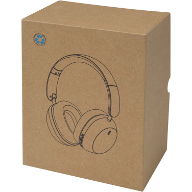 Logo trade promotional merchandise photo of: Hoggar recycled plastic over-ear foldeable ANC and ENC headphones
