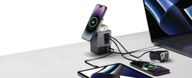 Logo trade promotional giveaways image of: Urban Vitamin Sacramento 105W GAN charger+retractable cables