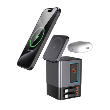 Logo trade advertising products image of: Urban Vitamin Sacramento 105W GAN charger+retractable cables