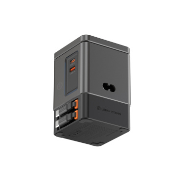 Logo trade promotional gifts image of: Urban Vitamin Sacramento 105W GAN charger+retractable cables