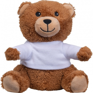 Logo trade business gifts image of: Plush teddy bear HELSINKI