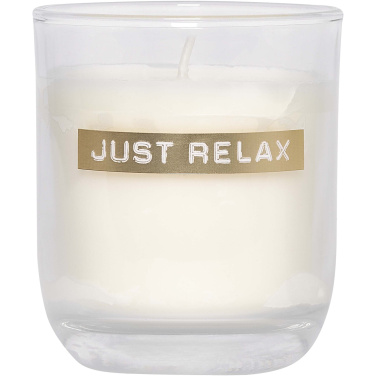 Logo trade promotional merchandise image of: Wellmark Discovery 250 ml hand soap dispenser and 150 g scented candle set