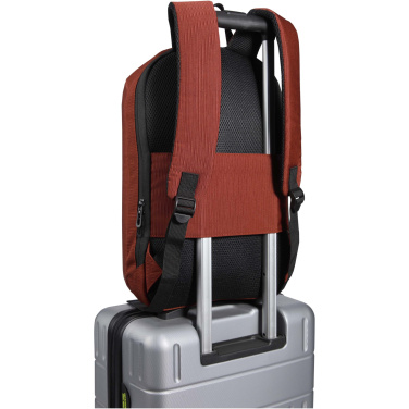 Logo trade promotional gifts picture of: Luma 15" GRS recycled anti-theft laptop backpack 10L