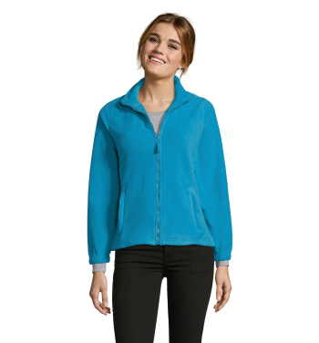 Logo trade promotional giveaways image of: NORTH WOMEN ZIPPED FLEECE