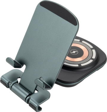 Logotrade advertising product image of: Phone holder with wireless charger