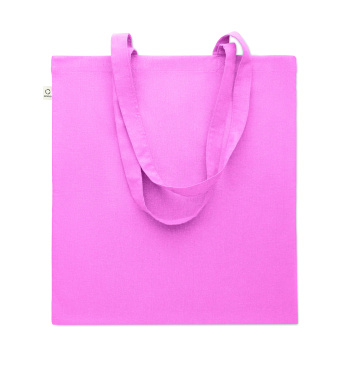Logo trade promotional merchandise picture of: Recycled cotton shopping bag