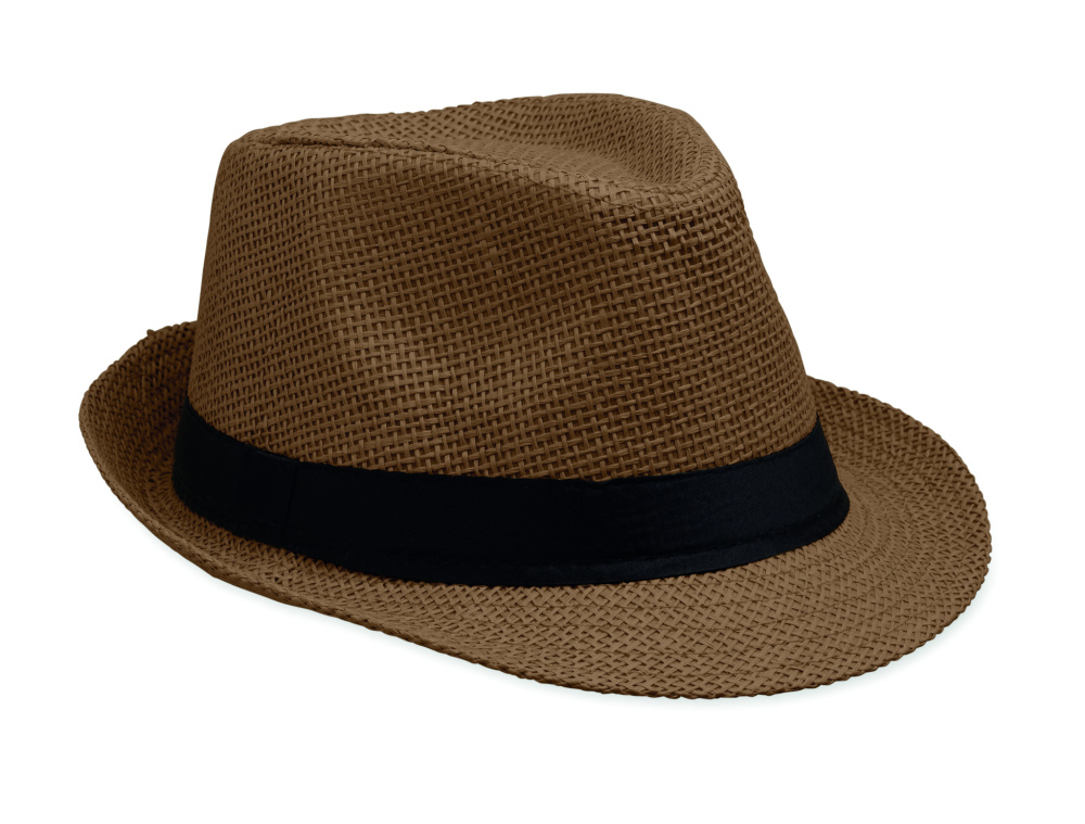 Logo trade promotional gift photo of: Paper straw hat
