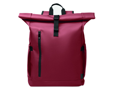 Logotrade promotional item picture of: Rolltop laptop rucksack 600D