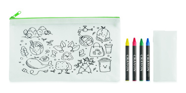 Logotrade promotional giveaways photo of: Pencil case with 4 crayons