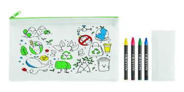 Logotrade promotional merchandise picture of: Pencil case with 4 crayons