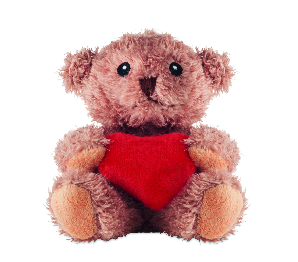 Logo trade promotional gifts image of: Teddy bear plush with heart