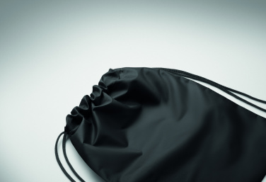 Logo trade promotional giveaways image of: Kids drawstring bag 190T RPET