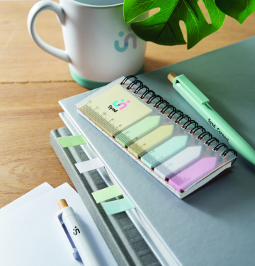 Logo trade promotional giveaways image of: Memo pad in PP